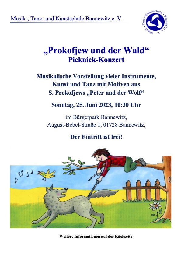 Ankündigung "Prokofjew und der Wald"