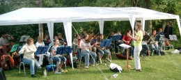 Orchester auf der Freilichtbühne am Bürgerhaus